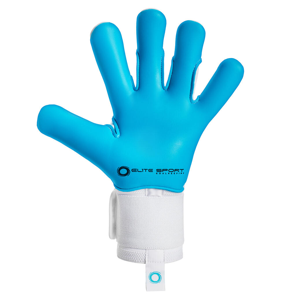 Elite Sport Neo Revolution II Combi keepershandschoenen - Wit / Aqua 2/3