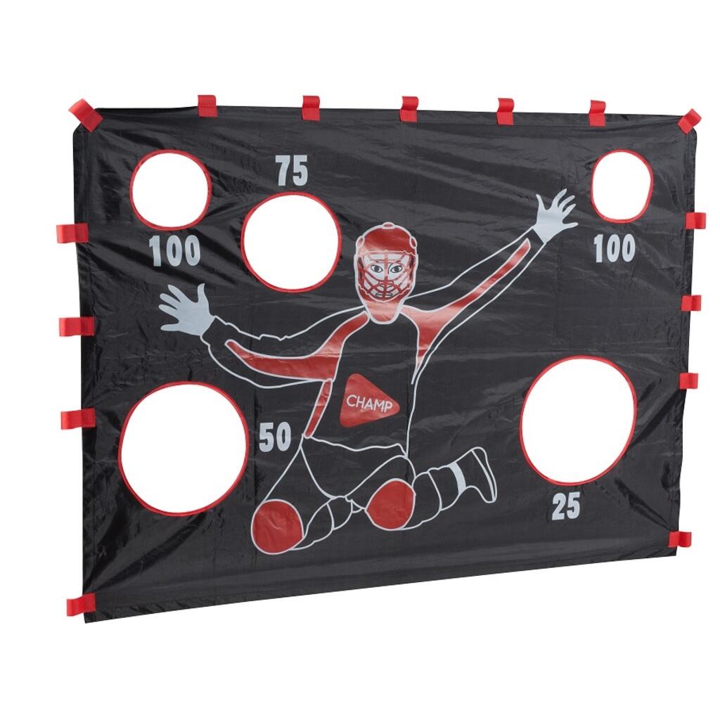 HUDORA Muro da porta Hudora per floorball con motivo portiere 154 x 111 cm velcro
