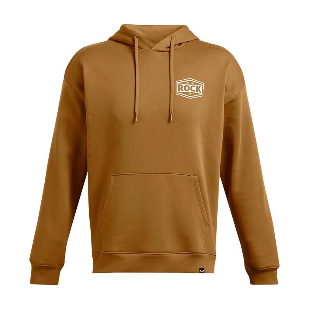 Mens Genie Graphic Print Fleece LongSleeved Hoodie (Yellow)