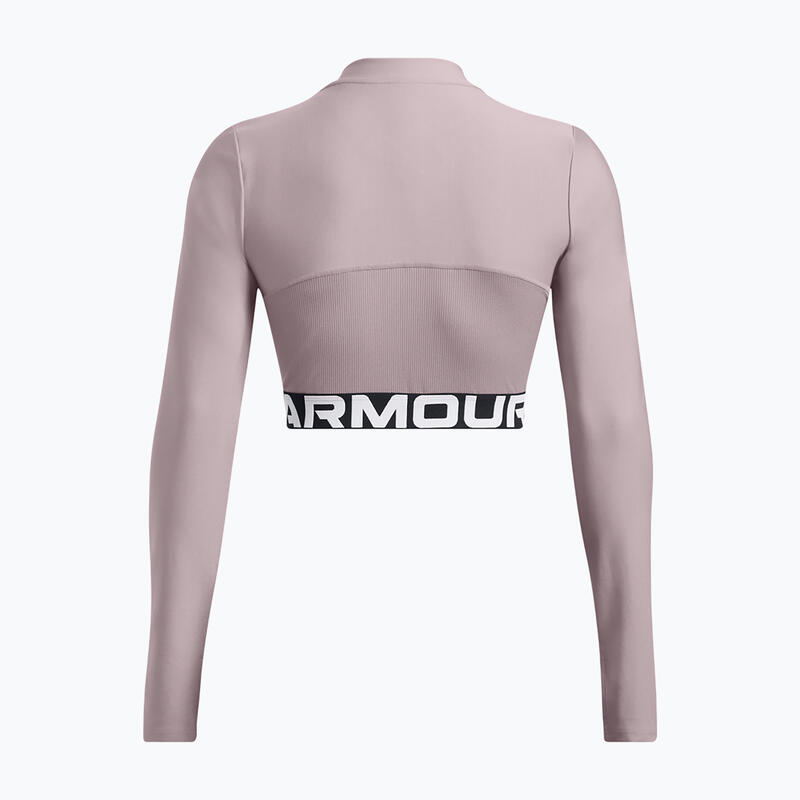 Top de antrenament pentru femei Under Armour Heat Gear Rib 1/4 Zip
