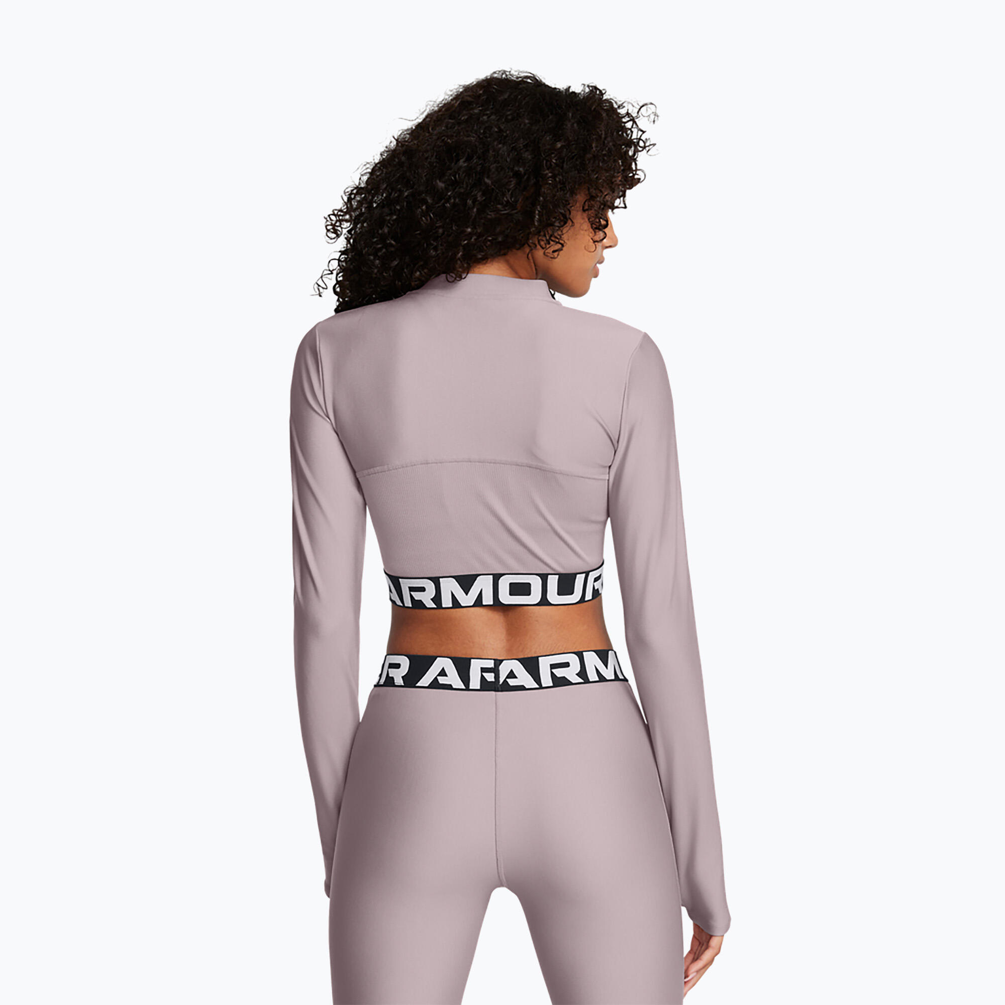 Haut d'entraînement femme Heat Gear Rib 1/4 Zip Under Armour 2/5