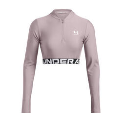 Haut d'entraînement femme Heat Gear Rib 1/4 Zip Under Armour