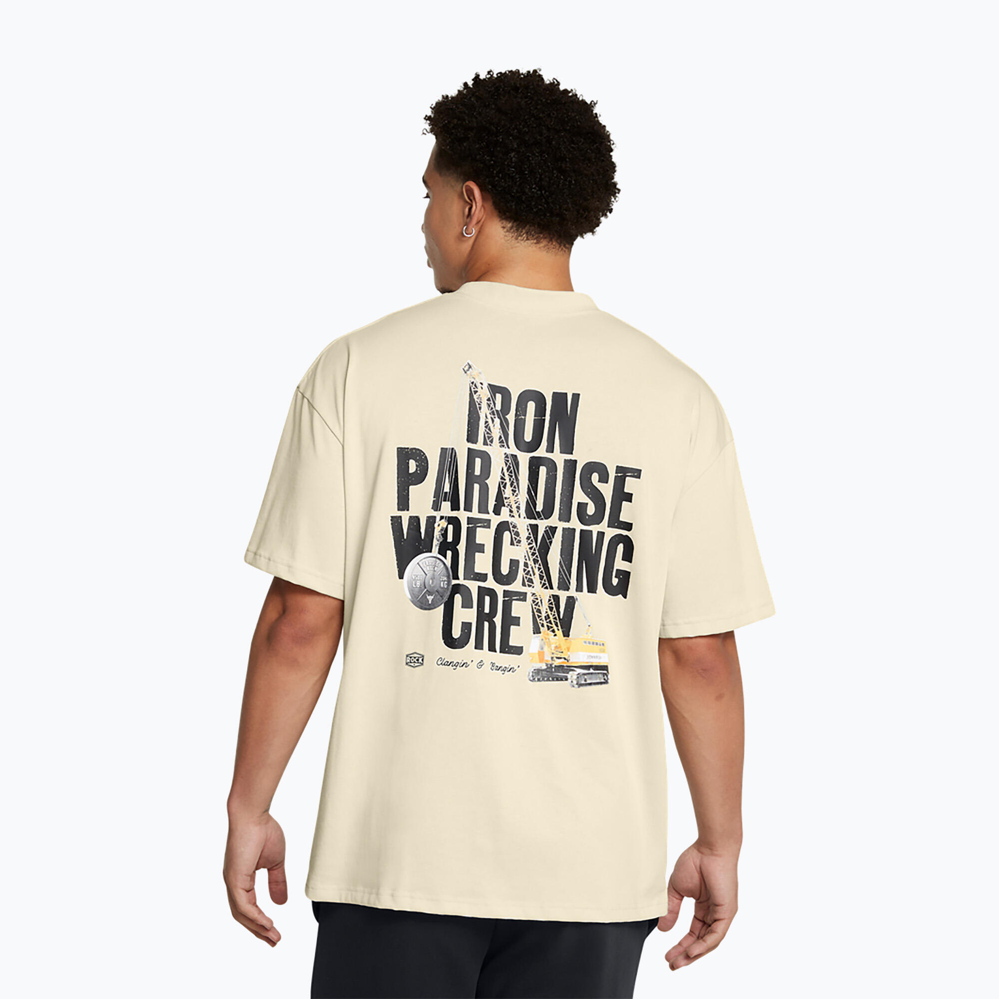 T-shirt Under Armour Project Rock Heavyweight Tools Of The Trade pour hommes 3/5
