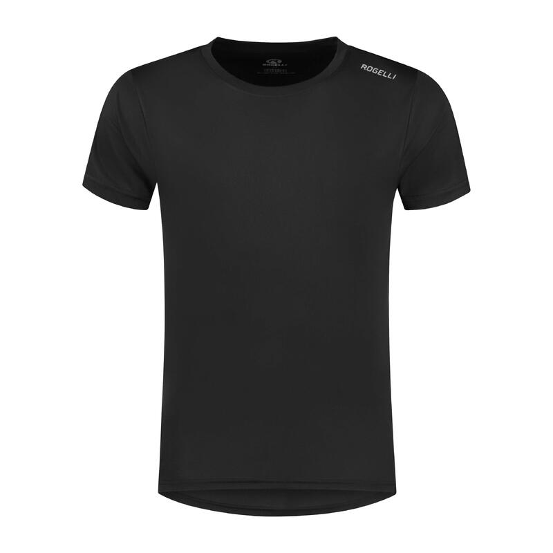 Hardloopshirt Korte Mouwen Heren T-Shirt Hardlopen Zwart