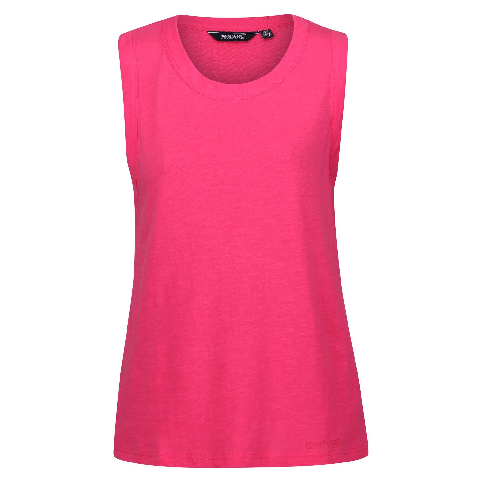REGATTA Jersey Fariah Liso Sin Mangas para Mujer Rosa Fuerte