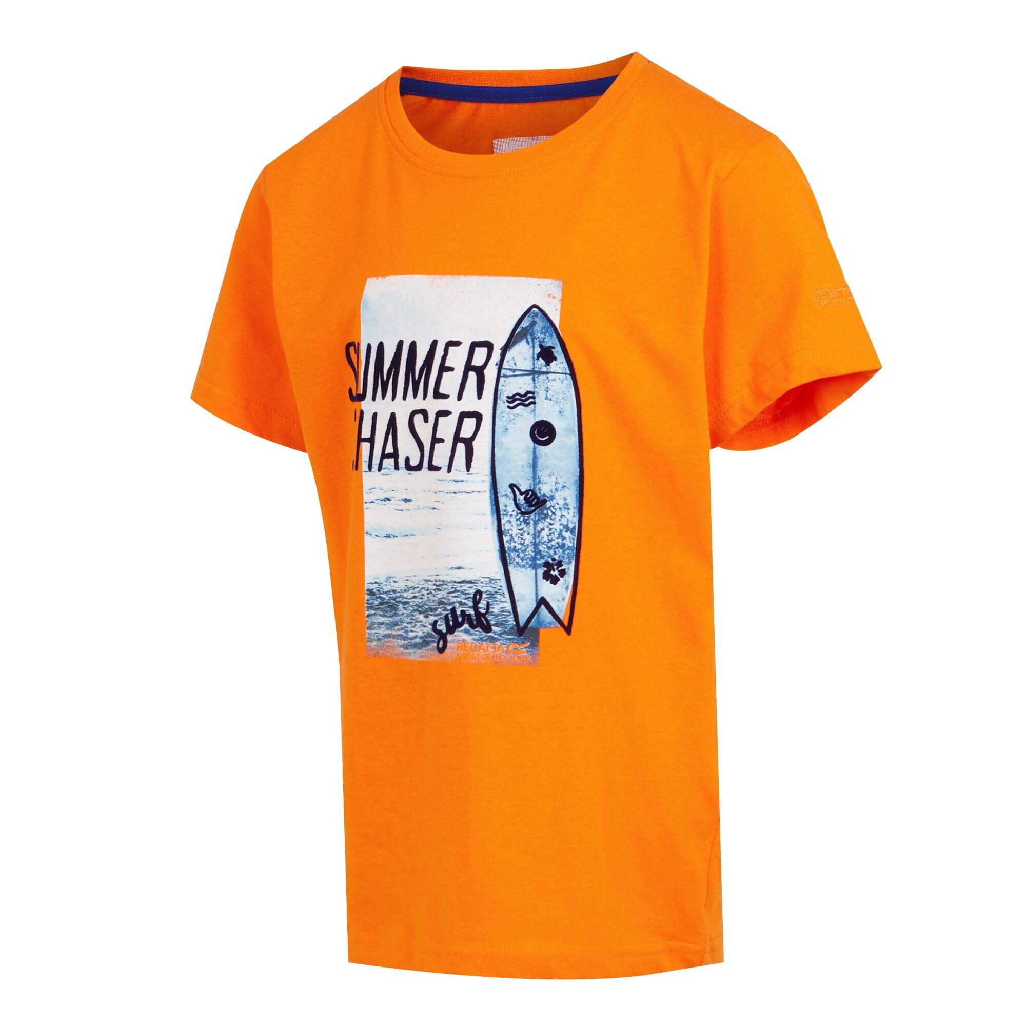 Childrens/Kids Bosley VII Surfboard TShirt (Persimmon) 3/5