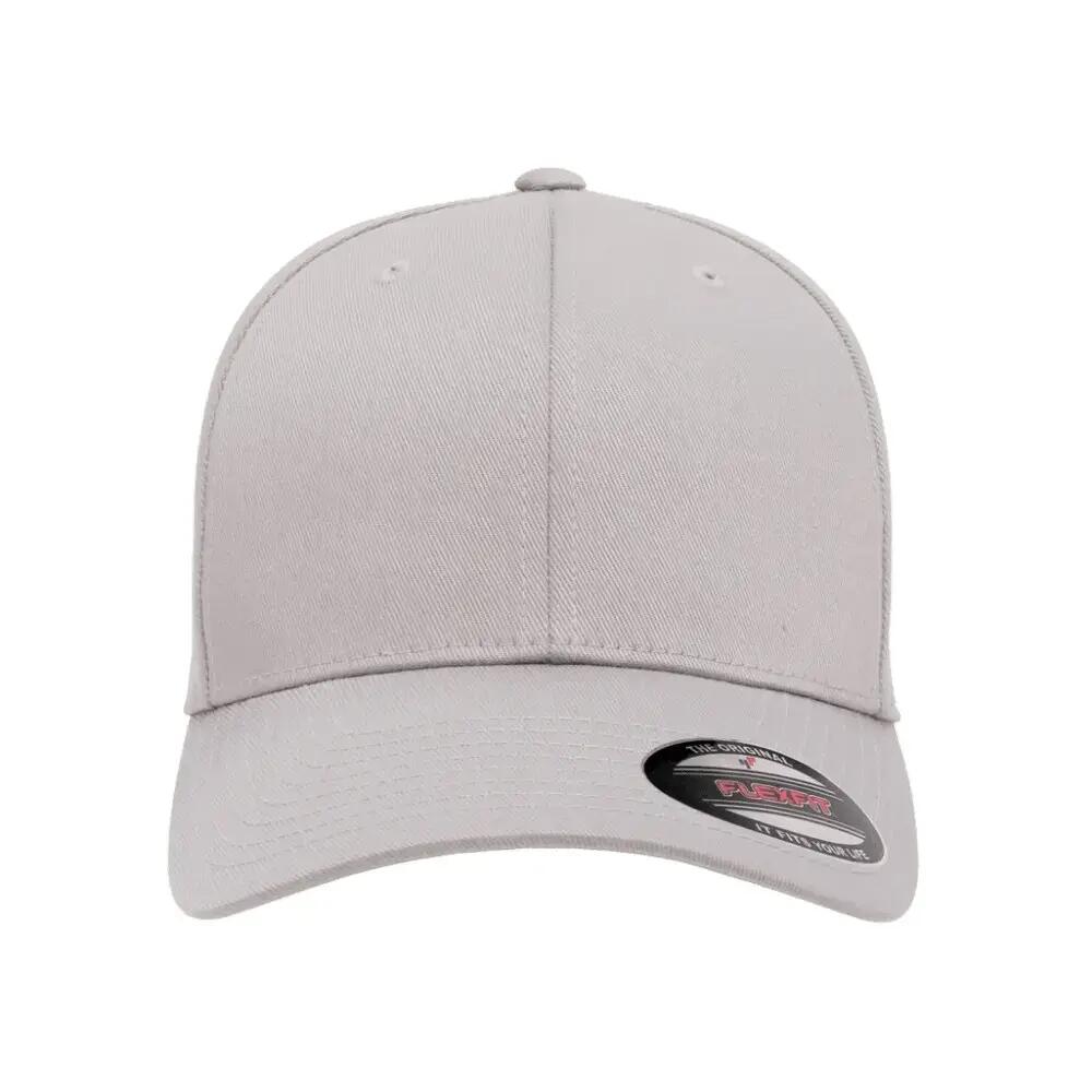 Childrens/Kids Wooly Combed Baseball Cap (Silver)
