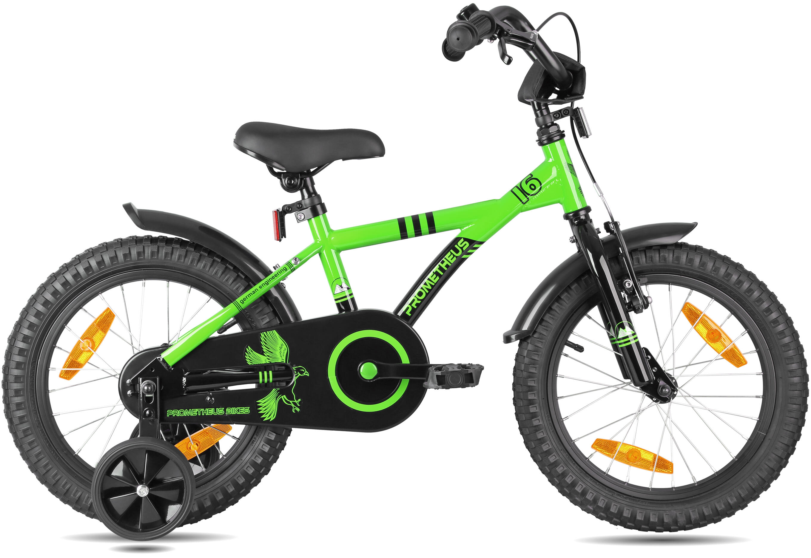 Bicicleta niño niña 16 pulgadas para niños 5 años ruedines y freno contrapedal 3/7