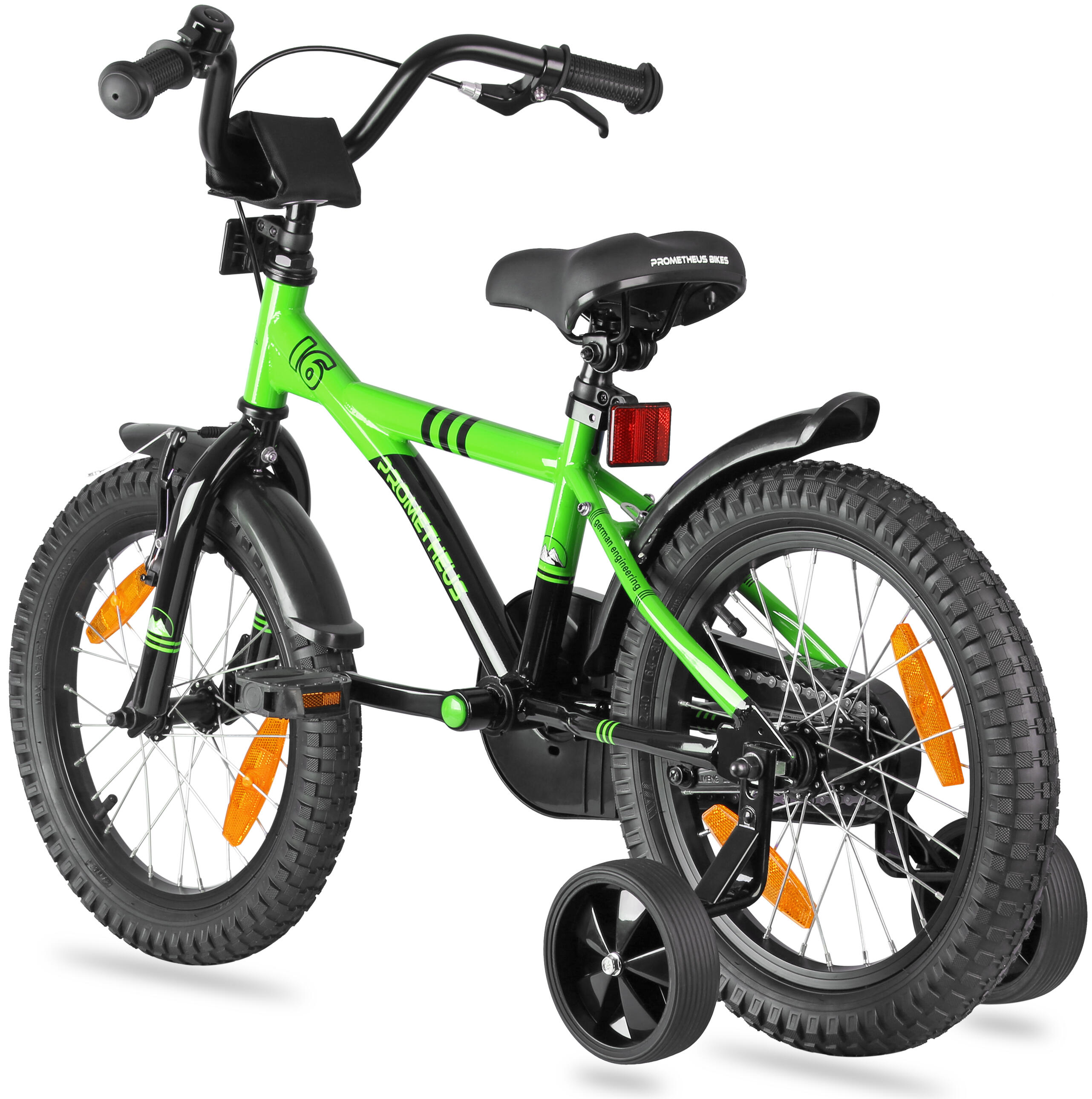 Bicicleta niño niña 16 pulgadas para niños 5 años ruedines y freno contrapedal 6/7