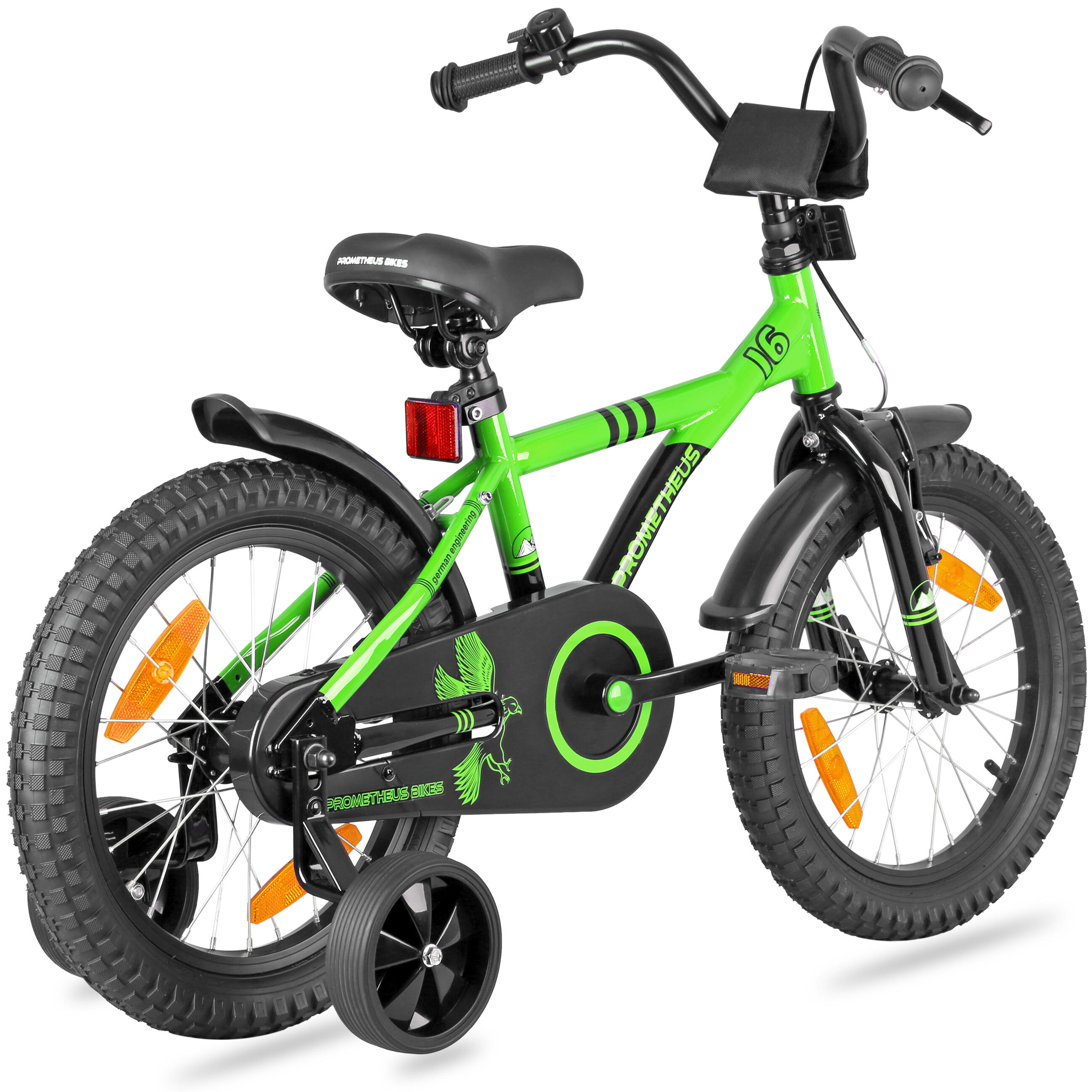 Bicicleta niño niña 16 pulgadas para niños 5 años ruedines y freno contrapedal 5/7