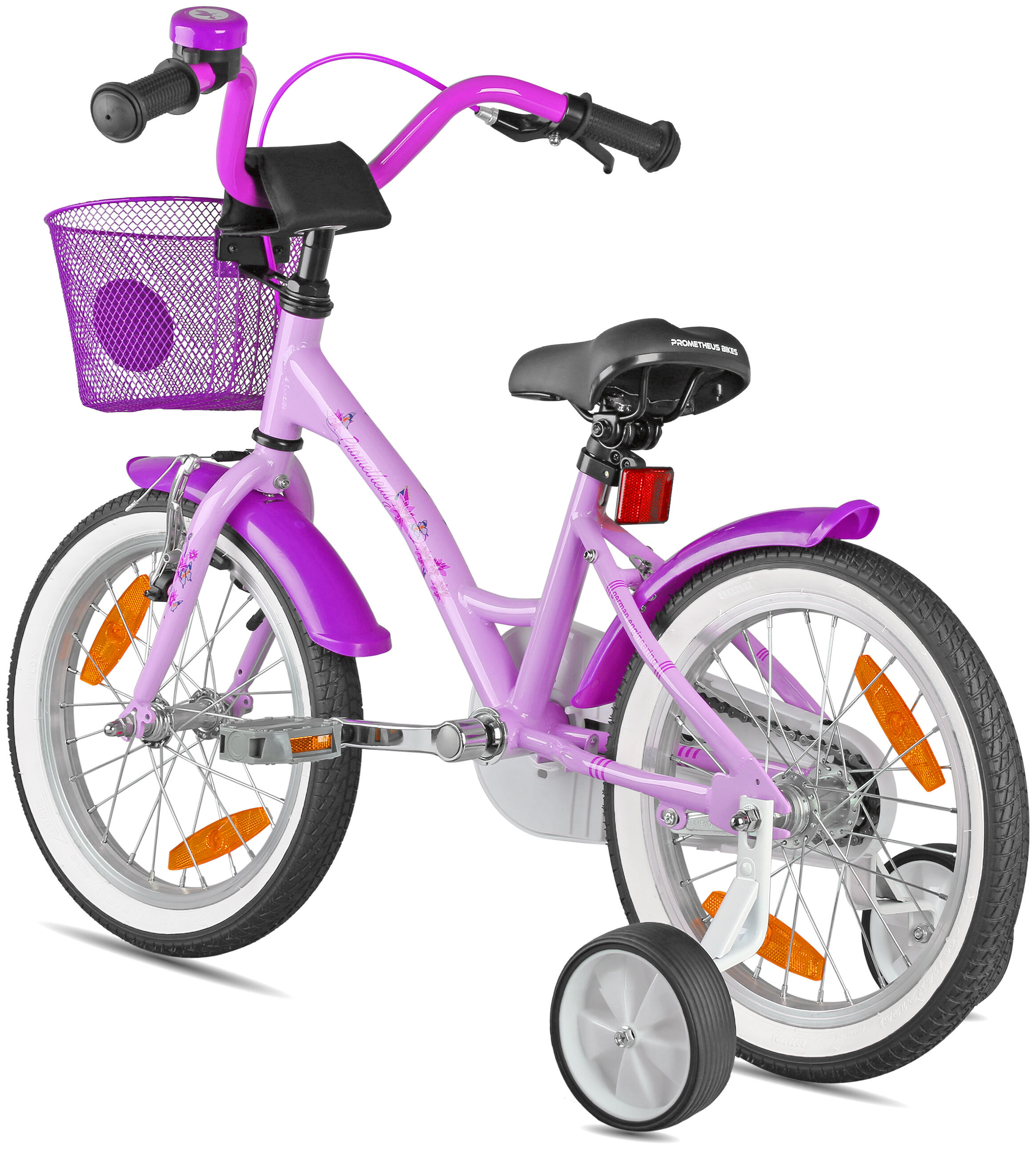 Vélo 16 pouces enfant 4-6 ans avec roues stabilisateurs et