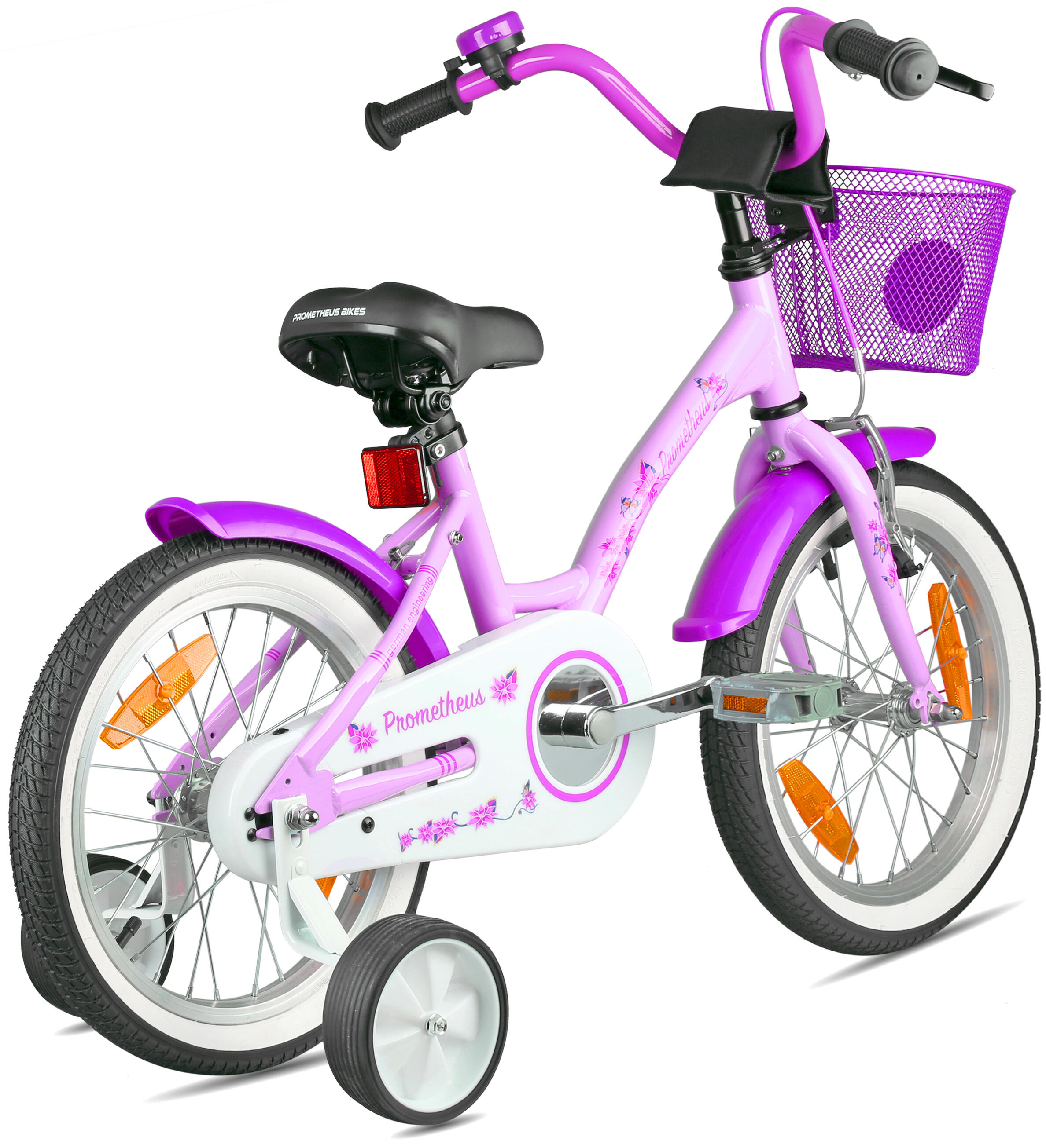 Kinderfahrrad 16 Zoll ab 4 und 5 Jahre mit Stützräder und Rücktritt 3/6