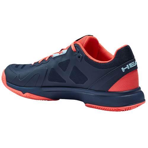 Chaussures Femme Head Sprint Team 3.0 Clay 274311 Dbco Bleu Marine Et Corail
