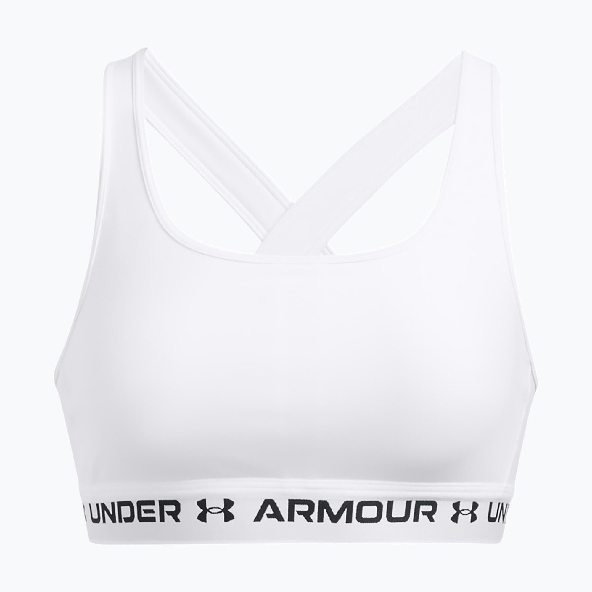 Under Armour Crossback Mid Sport-BH Weiß Damen 5/5
