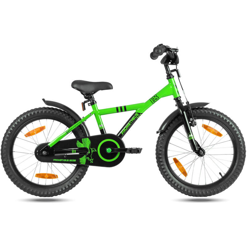 Vélo 18 pouces enfant 5-7 ans avec rétropédalage et freins V-Brake