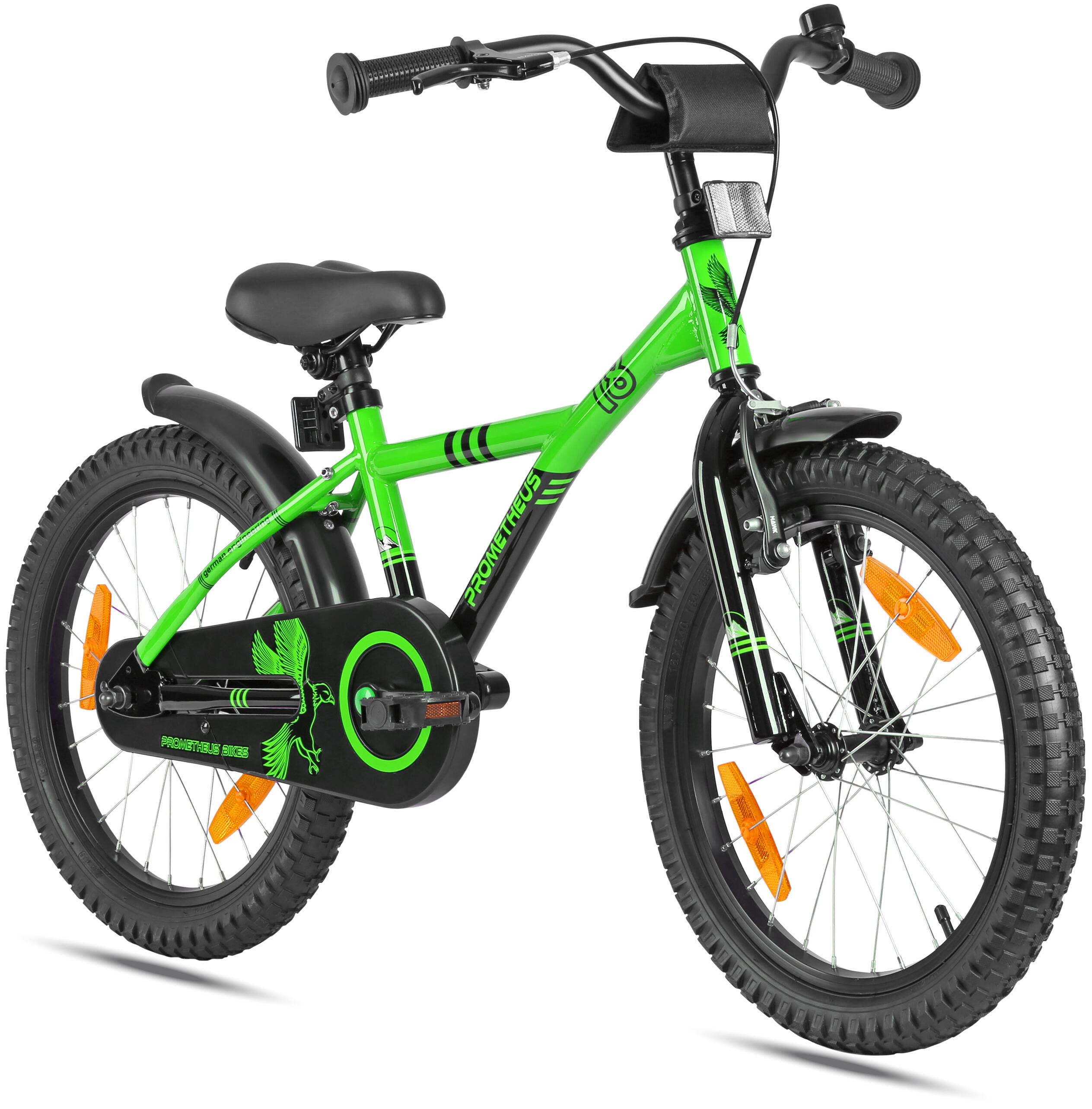 PROMETHEUS BICYCLES Kinderfahrrad 18 Zoll ab 5-6 Jahre mit Rücktritt und V-Brake