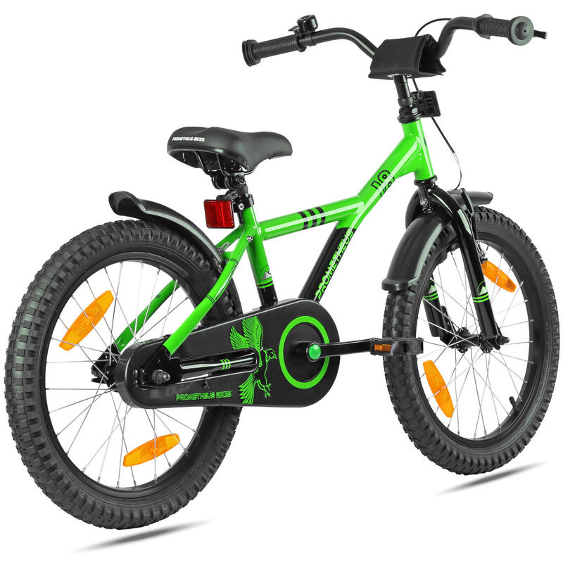 Vélo 18 pouces enfant 5-7 ans avec rétropédalage et freins V-Brake