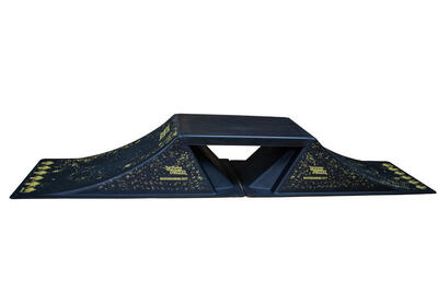 Doppelte Skateboard-Rampe