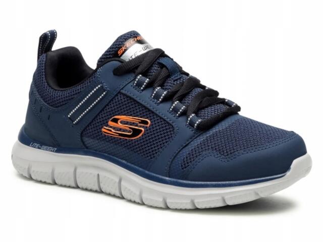 BUTY męskie SKECHERS TRACK 232001-NVOR lekkie 42 3/5