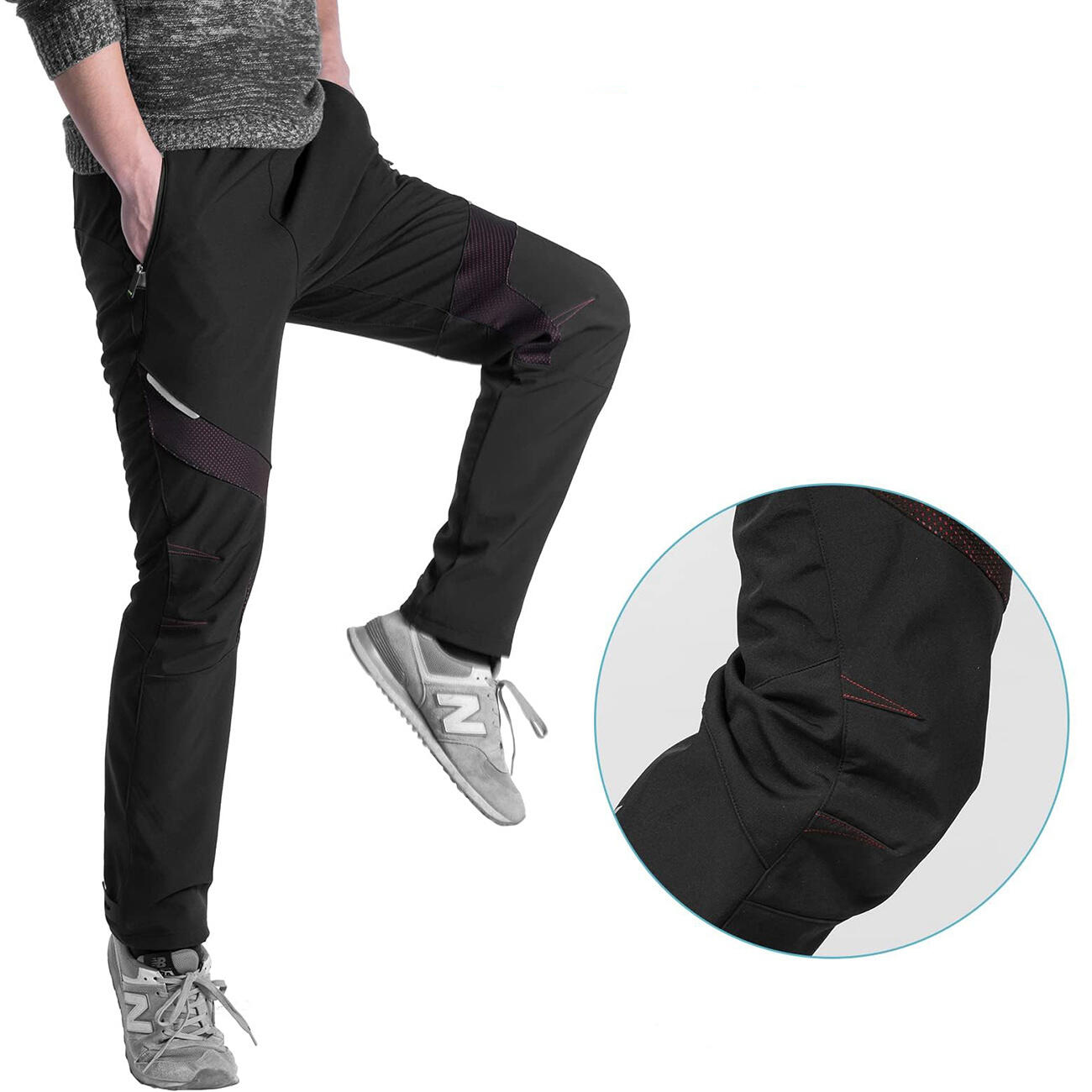 Pantaloni antivento per ciclismo Rockbros Patrol 6/7