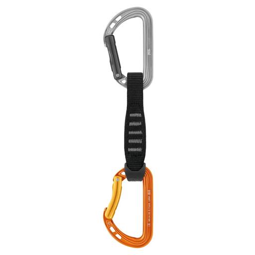 Petzl Spirit Express 11 cm — Dégaines, mousquetons alu Keylock, sangle PA String