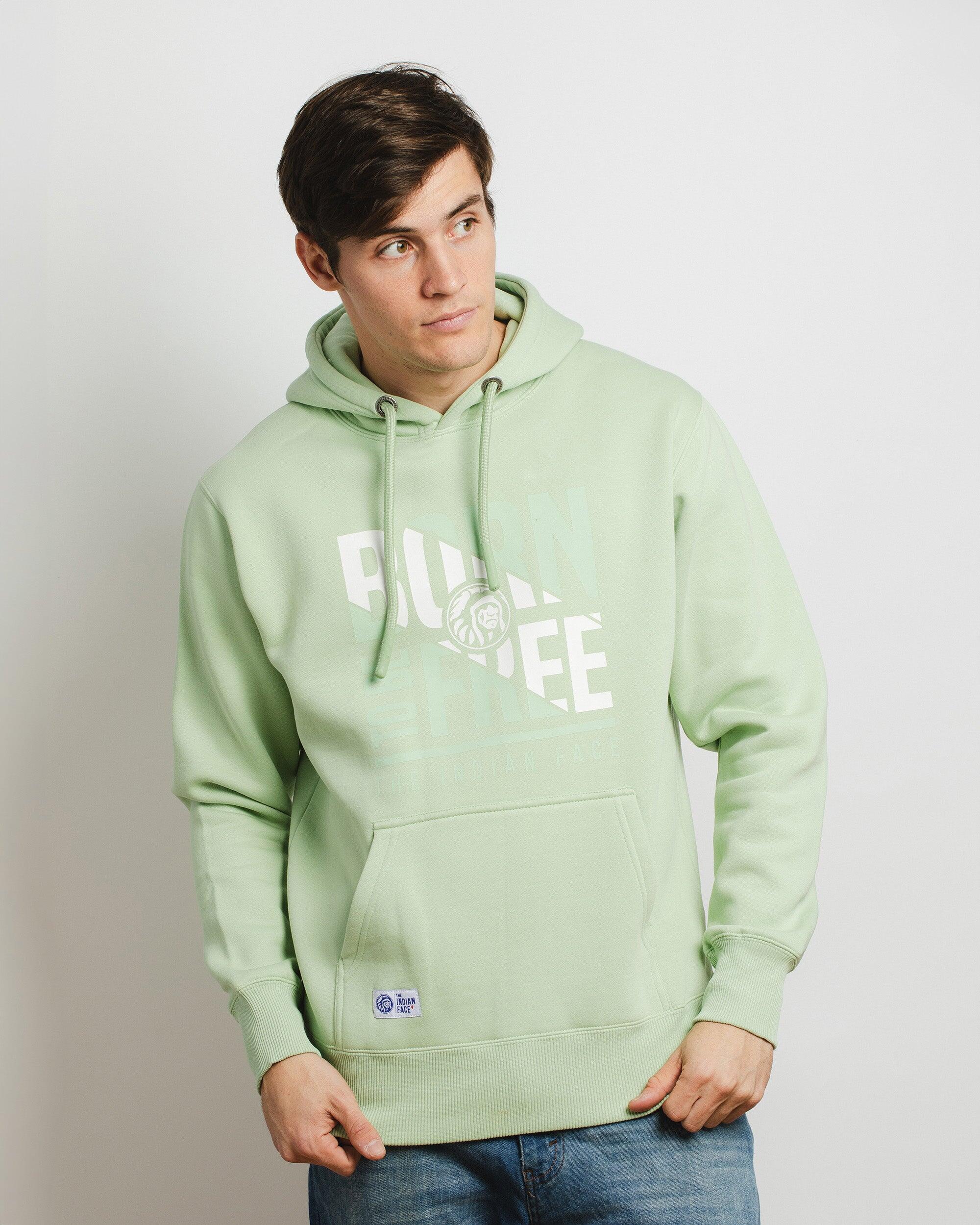 Sudadera adulto de Fitness The Indian Face Unisex Born to be Free Verde 4/5