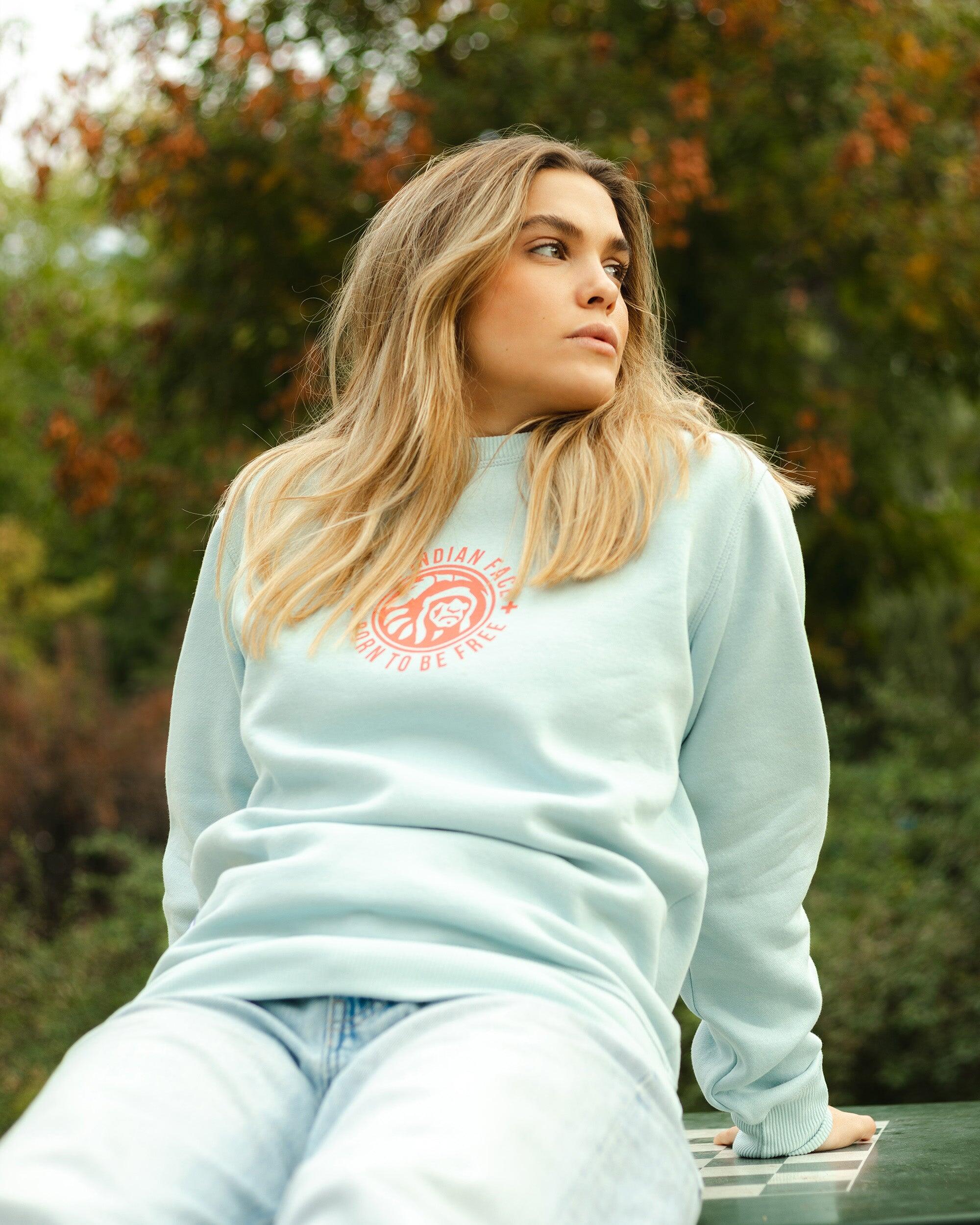 Sudadera adultos y niños de Fitness The Indian Face Unisex Spirit azul 5/5