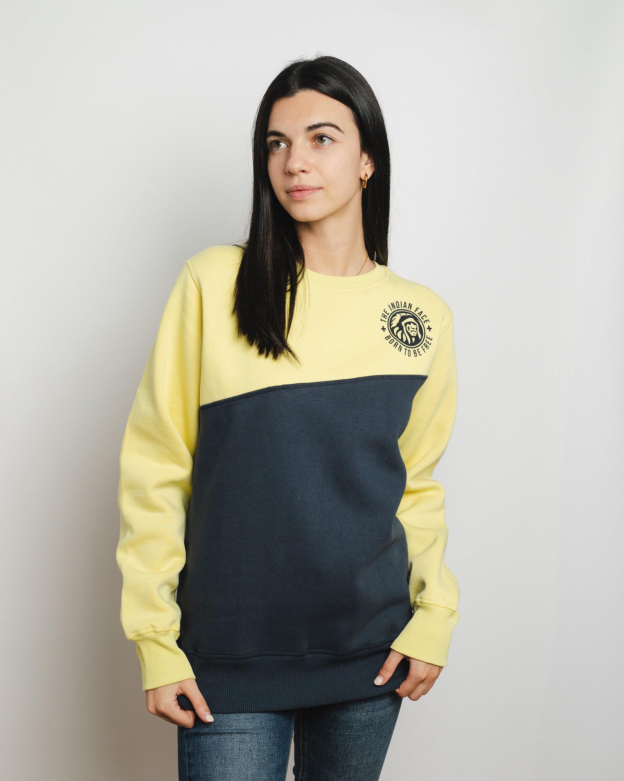 Sudadera de Fitness The Indian Face Unisex Maverick Amarillo / Azul 5/5