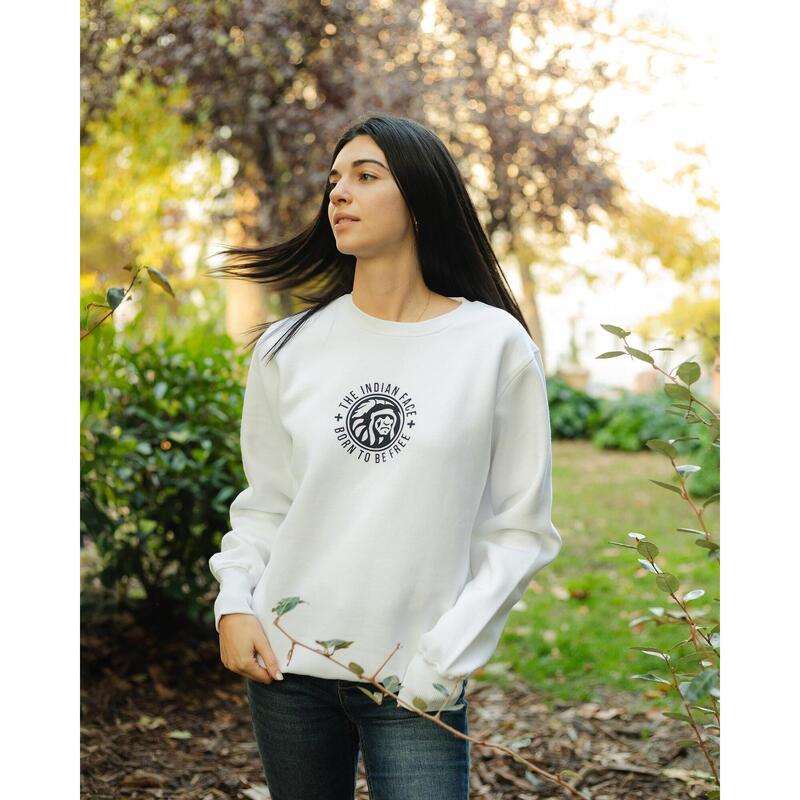 Sudadera adulto y niño de Fitness The Indian Face Unisex Spirit Blanca