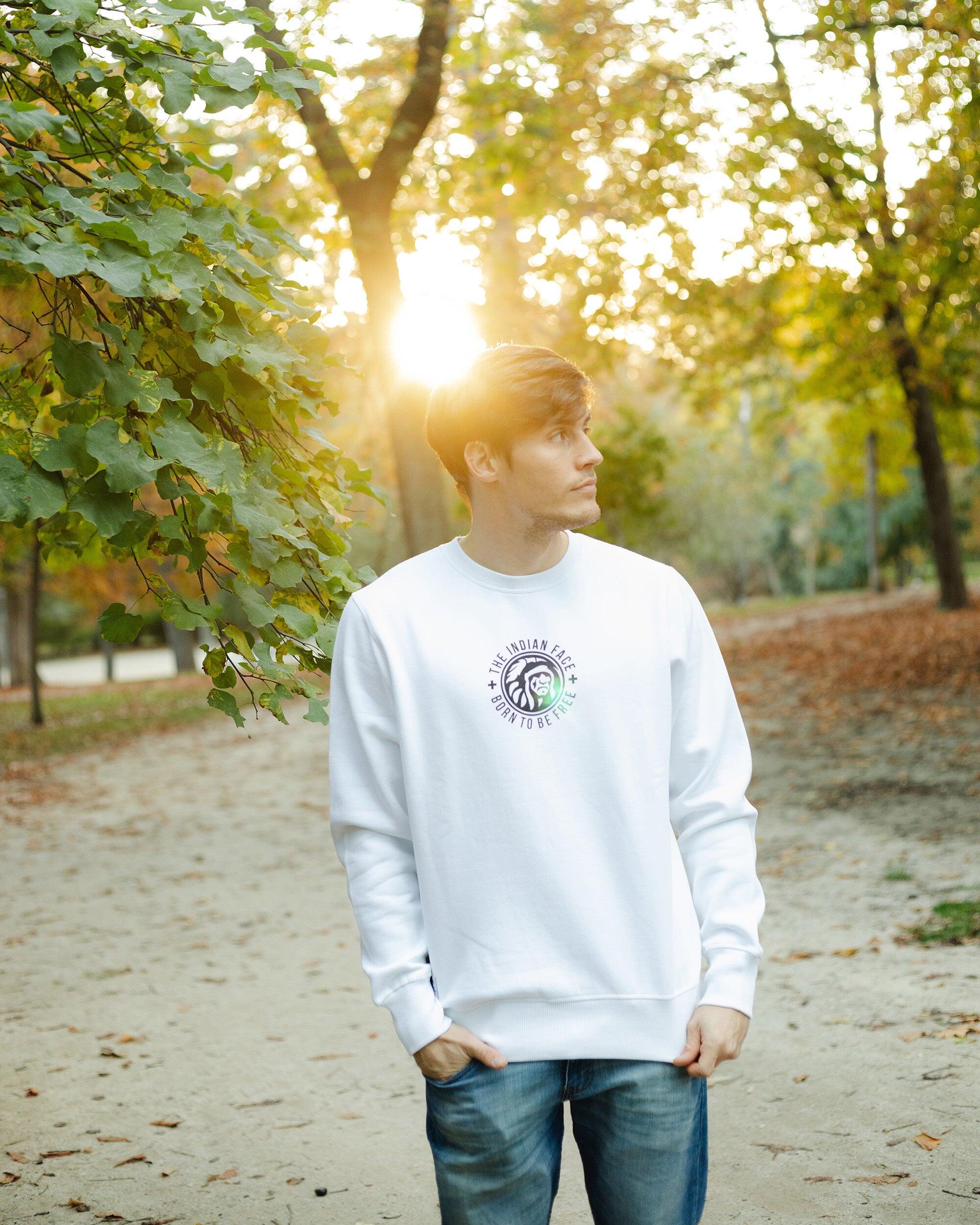 Sudadera adulto y niño de Fitness The Indian Face Unisex Spirit Blanca 4/5