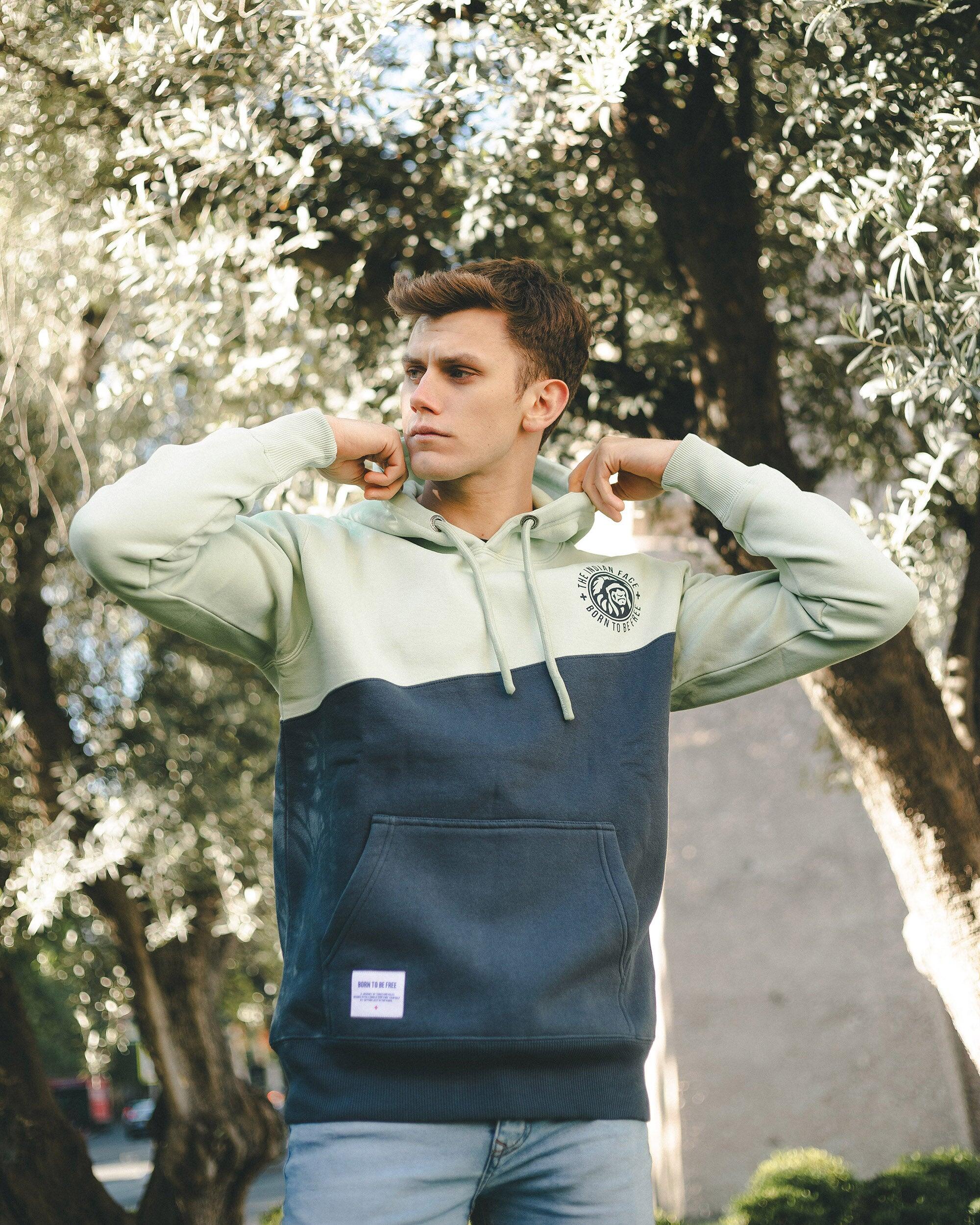 Sudadera de Fitness The Indian Face Unisex Summit Verde / Azul 4/5