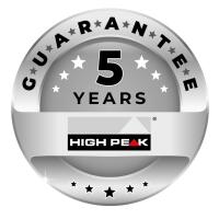 Protection solaire High Peak Evia avec une grande empreinte au sol