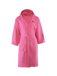 Peignoir enfant en microfibre avec capuche, couleur Lava Red