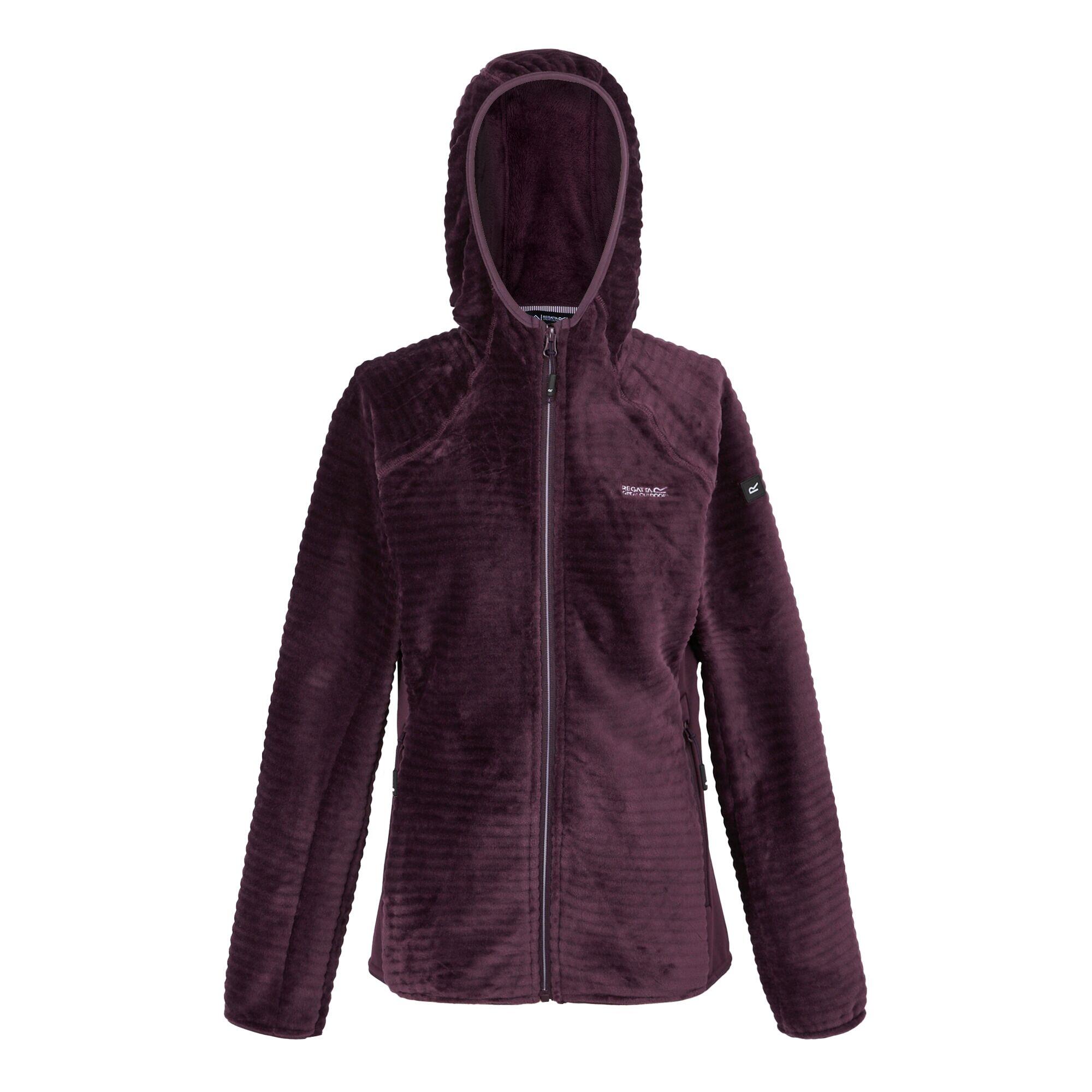 REGATTA Womens/Ladies Endra Hooded Fleece Jacket (Deep Plum)