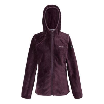 Giacca In Pile Con Cappuccio Donna Regatta Endra Prugna Profonda