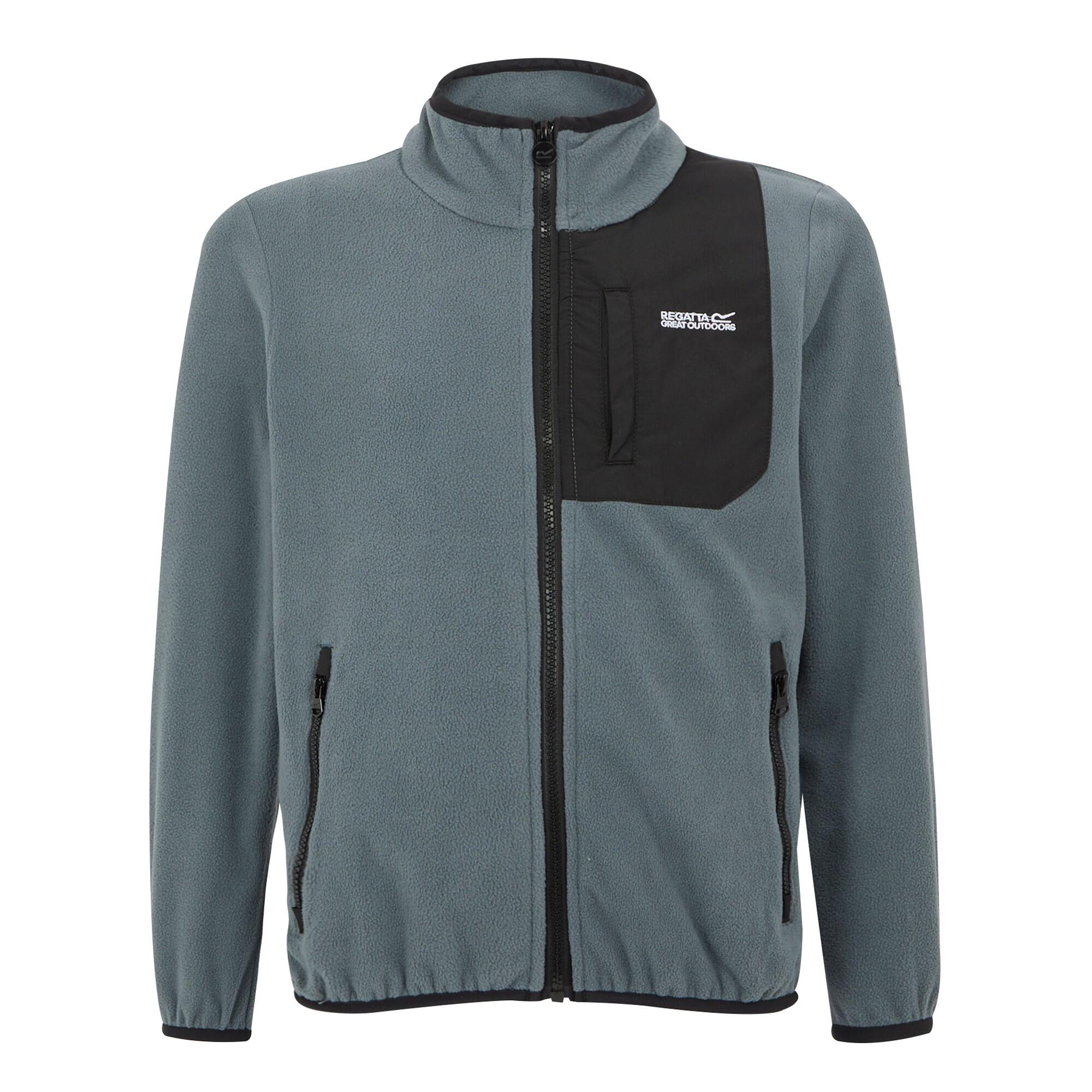 Regatta - Veste Polaire Frankie Enfant (gris Orage) - Sweat-shirt - Bleu|gris - 3 À 4 Ans - Decathlon