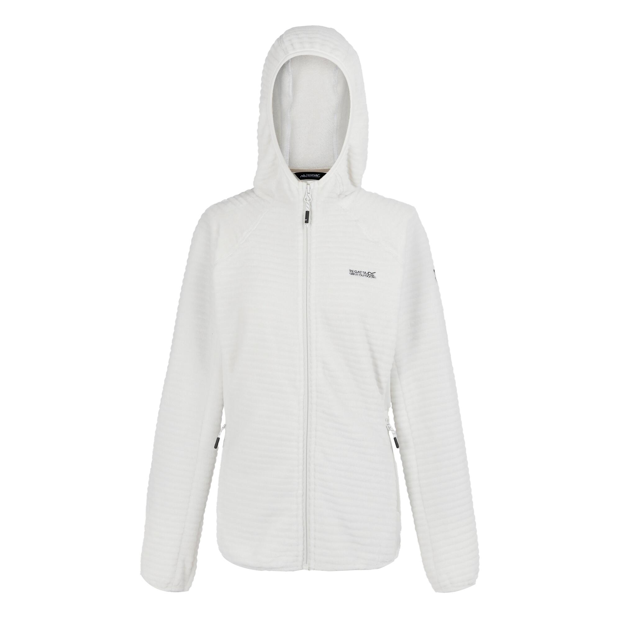 REGATTA Womens/Ladies Endra Hooded Fleece Jacket (Blanc De Blanc)