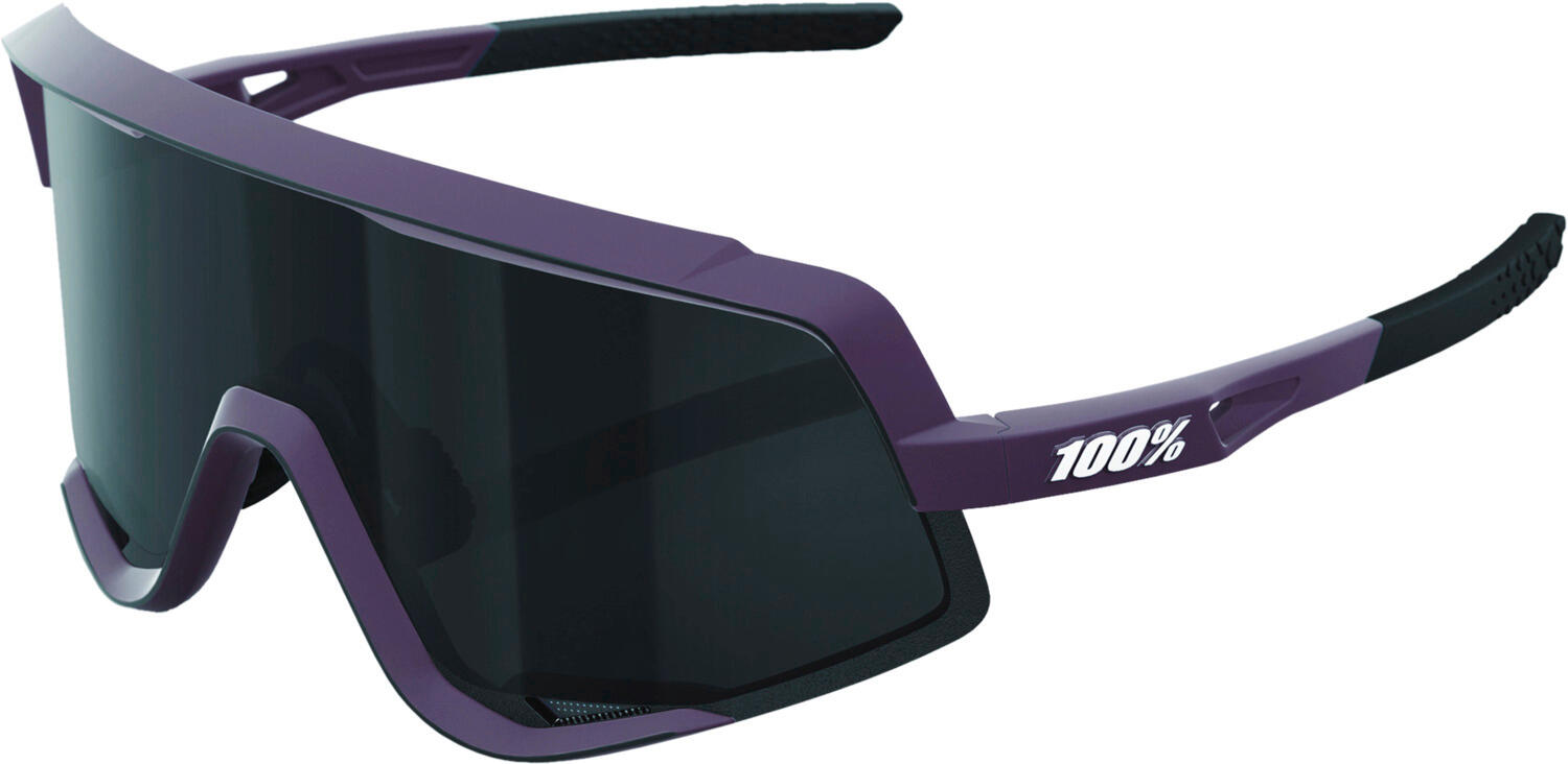 100% Occhiali Glendale Soft Tact Deep Purple - Black Mirror Lens