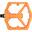 Pédale de plateforme Stamp 1 Gen 2 - orange