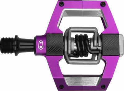 Paar crankbrothers mallet trail pedalen paars / zwart