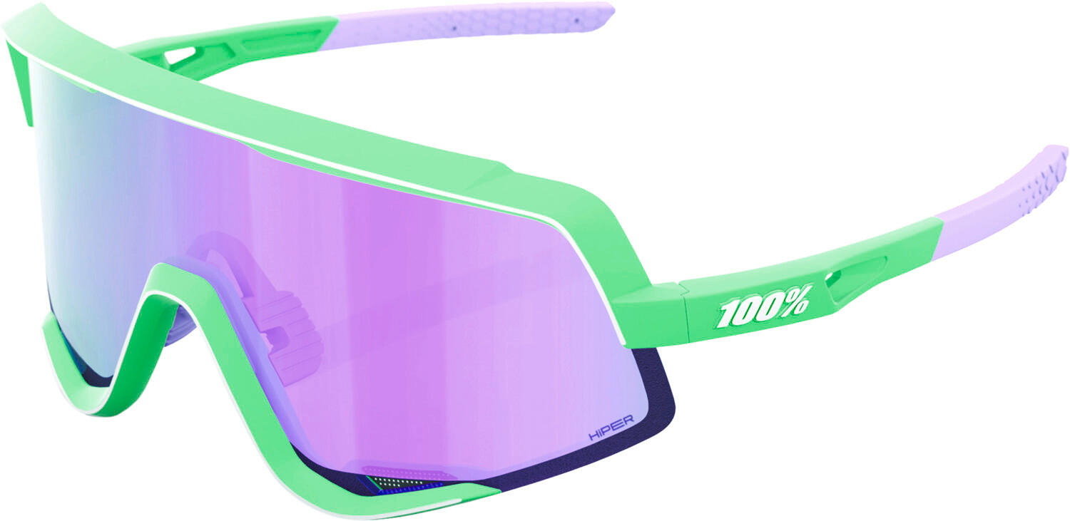100% Glasses Glendale Soft Tact Mint - HiPER Lavender Mirror Lens