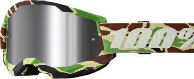 100% STRATA 2 Goggle War Camo - Mirror Silver Lens