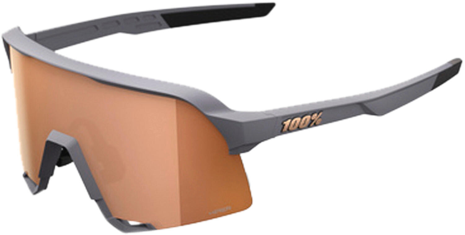 100% Occhiali S3 - Soft Tact Grey - HiPER Copper Mirror Lens