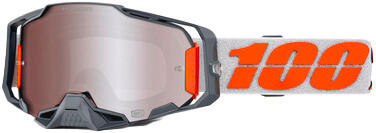 100% Armega HIPER Goggle Silver - Mirror Silver Lens