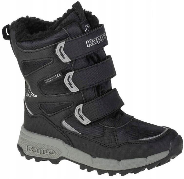 Buty dziecięce Kappa Vipos Tex K 260902K-1115 zimowe czarno-srebrne