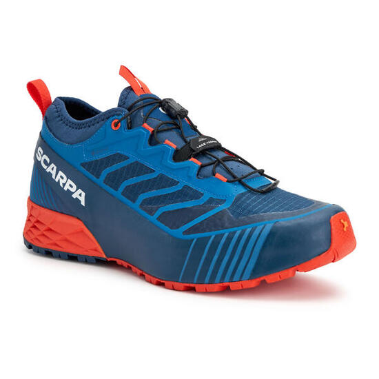 SCARPA Ribelle Run GTX Trailrunningschuhe – wasserdicht, blau/Schärf orange