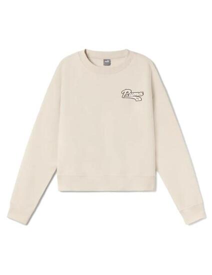 Sweatshirts polaires pour femmes Puma Script Beige