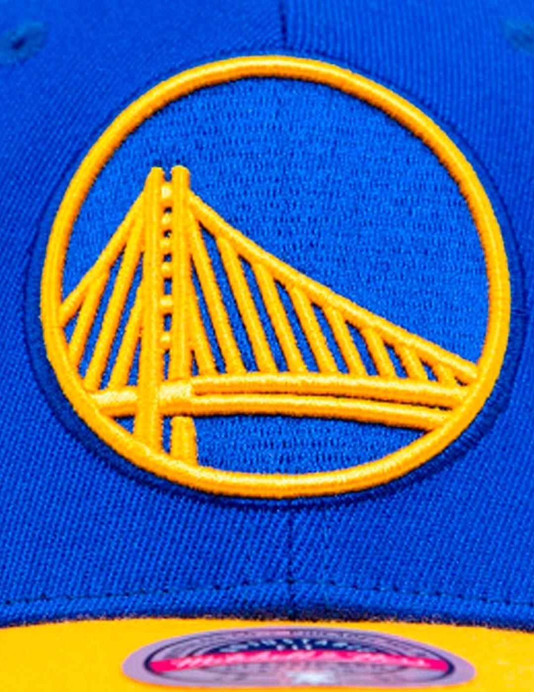 Prendas de cabeza Mitchell & ness Golden state warriors Azul 3/3