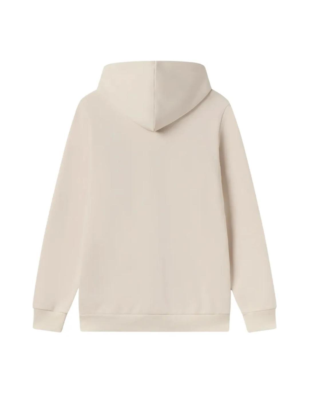 Felpe con cappuccio in pile da uomo Puma ess graphic hoodie Beige 2/2