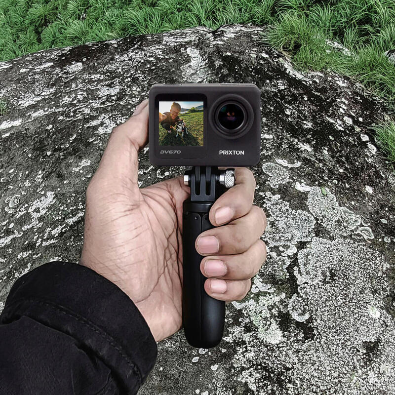 PRIXTON Câmara desportiva DV670 Ecrã Duplo 4K